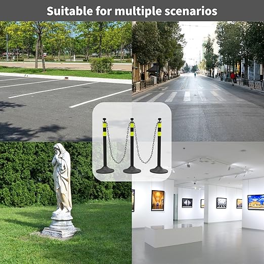 6 Pack Traffic Delineator Post Cones - Image 7
