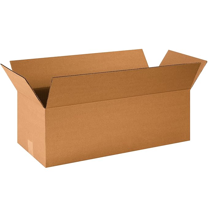 BOX USA Shipping Boxes 24"L x 10"W x 8"H 25-Pack Long Corrugated Boxes by BOXUSA