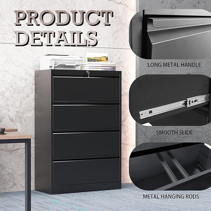 4 Drawer Lateral File Cabinet - Image 4