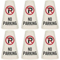 SmartSign 6-Pack "No Parking" Reflective Cone Message Sleeve Collar by SmartSign
