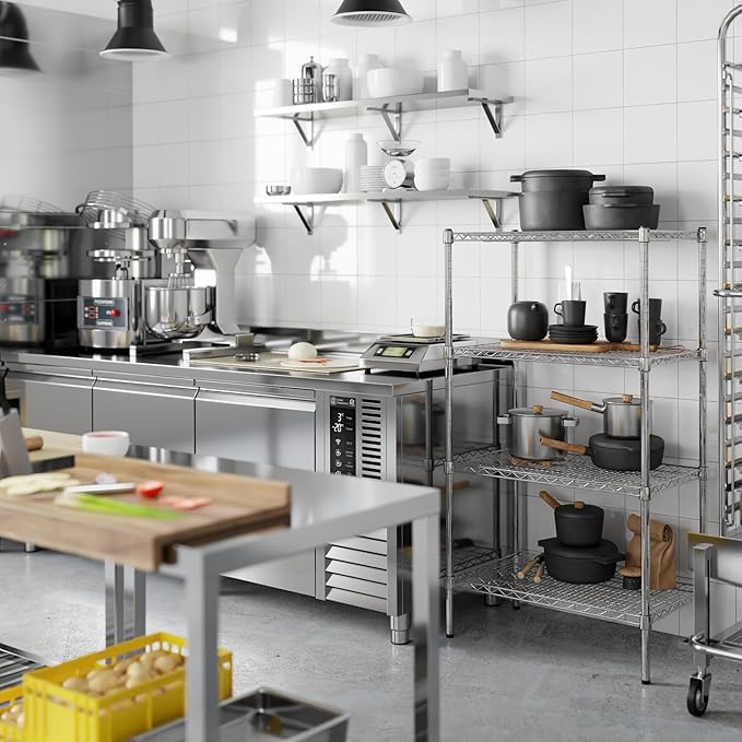 18" Deep x 30" Wide x 54" Height Wire Shelving Kit | 4-Tier | NSF Commercial - Image 5