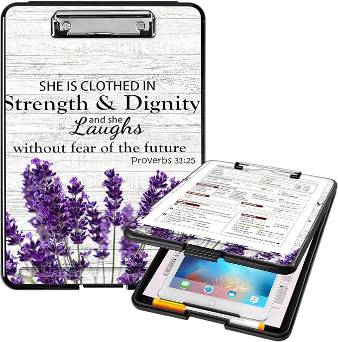 A4 Clipboards, Heavy Duty Waterproof Nursing Plastic Folder Clipboard by Unknown