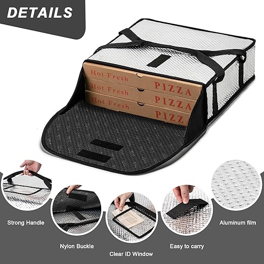 Pizza Bags for Delivery 18" X 18" X 5" - Image 2