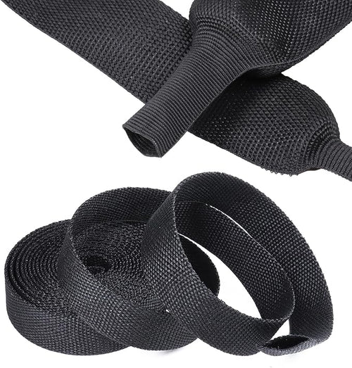 2 in 1 Heat Shrink Braided Sleeving Fabric Tubing-Ideal fit Irregular Shape by Sunnarepoon