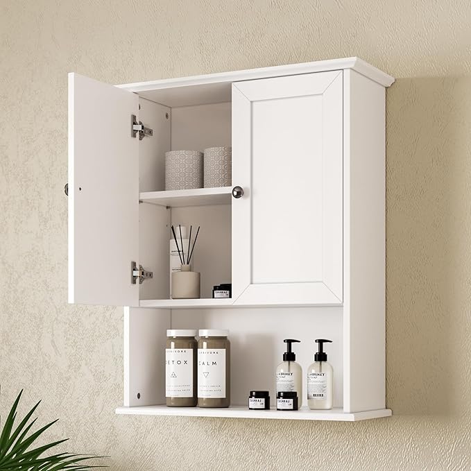 Medicine Cabinet, Over The Toilet Storage Cabinet, 24x30 Inch Wall Mount by Chyanmoo