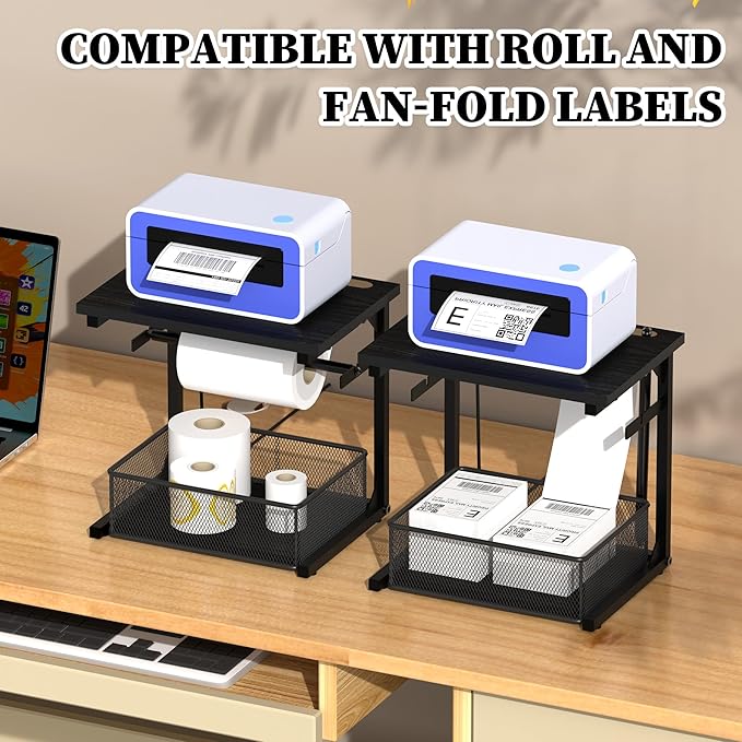 Label Holder for Rolls and Fan-Fold Labels, Shipping Thermal Label Holder - Image 4