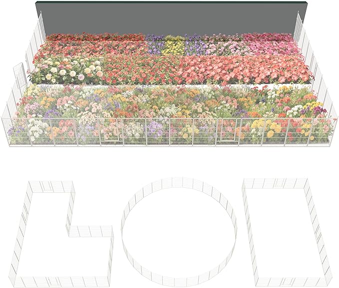 FXW Garden Fence Outdoor for The Yard – 45in x 72.9ft Heavy Duty Metal Animal by FXW