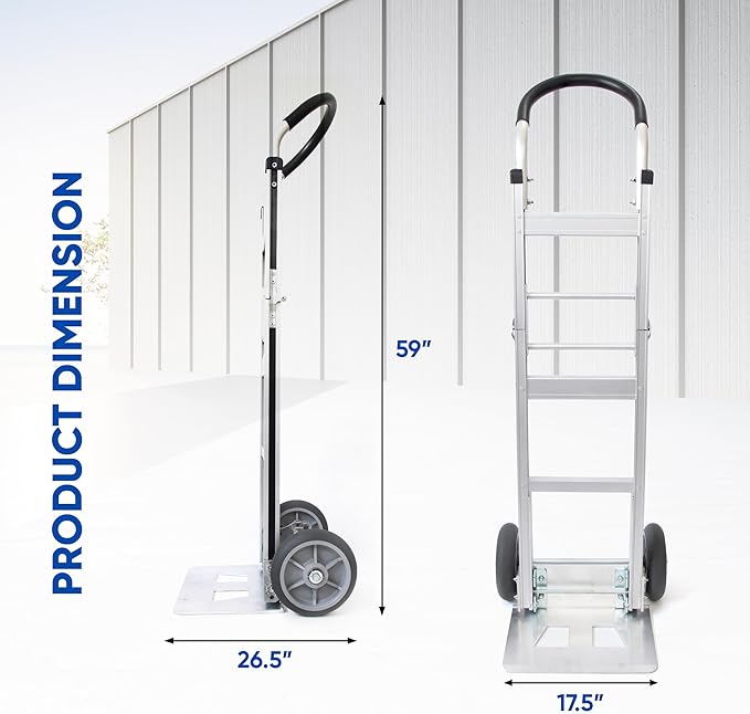 Olympia Tools 500LB Aluminum Appliance Folding Hand Truck - Image 2