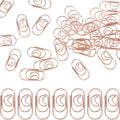 COHEALI 100Pcs Small Crescent Shaped Paper Clips Metal Decorative Clips Rose by COHEALI