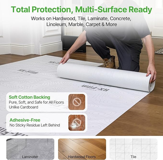 39" x50' Heavy-Duty Floor Protection | Construction Grade Carpet Protector | - Image 8