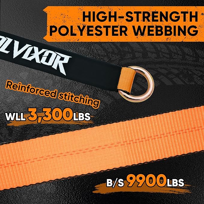 4 Pack Car Tie Down Straps for Trailers 2" x 96" - Image 4