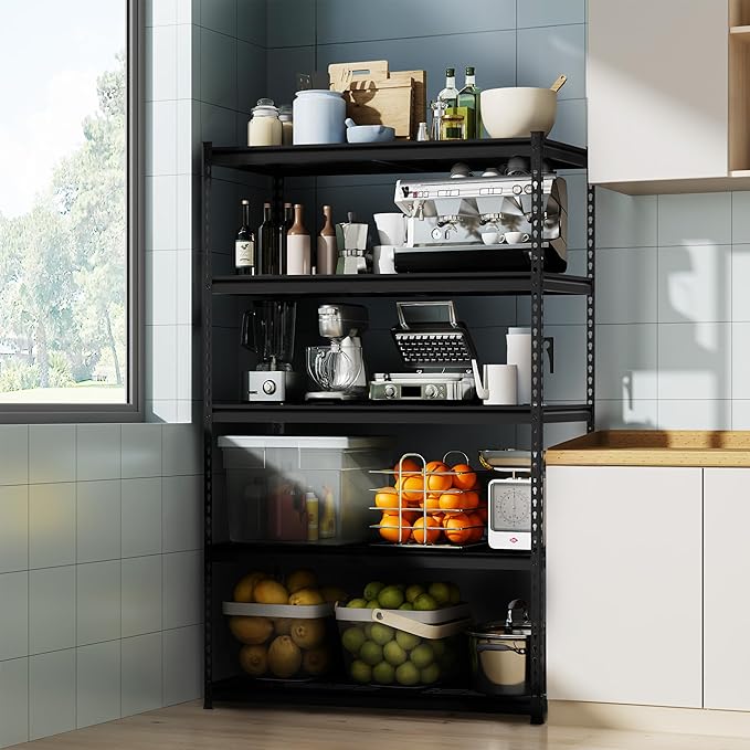 WORKPRO 4000LBS Heavy Duty Shelving, 48”W x 24”D x 72”H, 5-Tier Storage Shelves - Image 7
