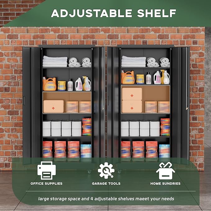 Greenvelly Metal Storage Cabinet - Image 4