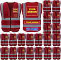 BeautyWill Custom Logo 10/20 Pack Safety Vest Class2 High Visibility Vest by BeautyWill