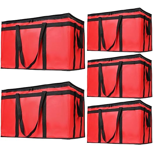 Bodaon 5-Pack Insulated Food Delivery Bag, XXX-Large Bag Without Hard Bottom by Bodaon