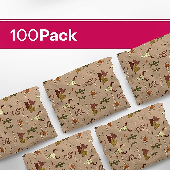 10x13 Poly Mailers – Western Boho – Waterproof, Tear-Resistant Shipping Bags - Image 3
