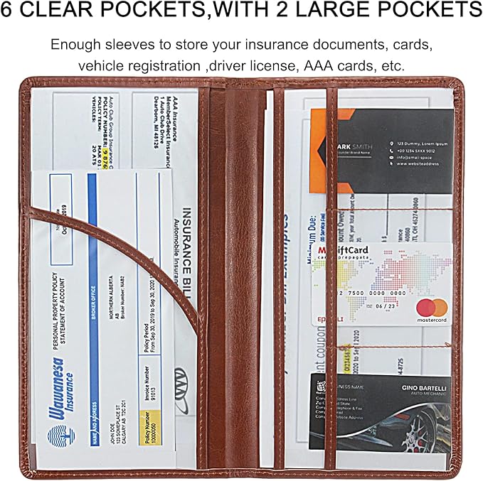 Premium Car Registration & Insurance Card Holder - Image 4
