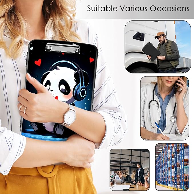 Clipboard with Storage, Office Supplies Nursing Clipboards Folder with Pen - Image 4
