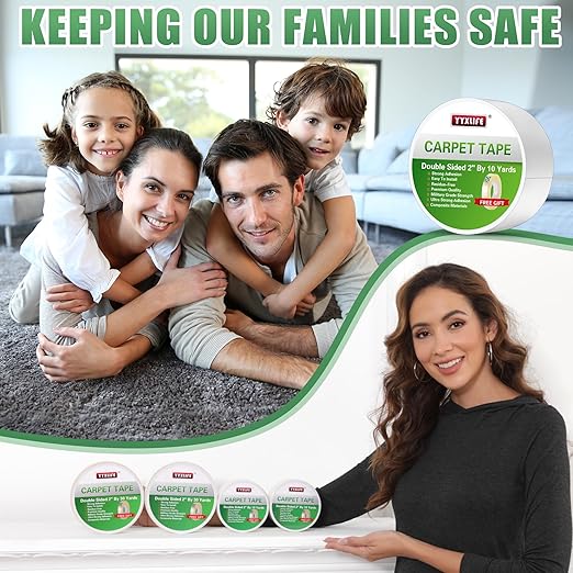 YYXLIFE Double Sided Removable Rug Tape - Image 6