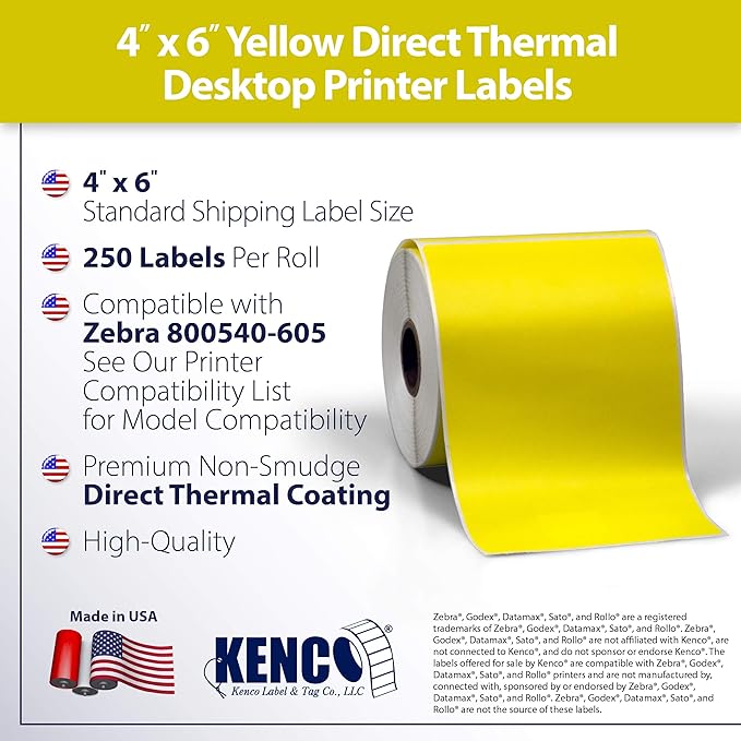 4" X 6" Direct Thermal Perforated Stickers Labels - Image 2