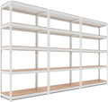 HOMEDANT 5 Tier Storage Shelves Adjustable Laminated Boltless Garage Metal by TheBestOrganizingSolution