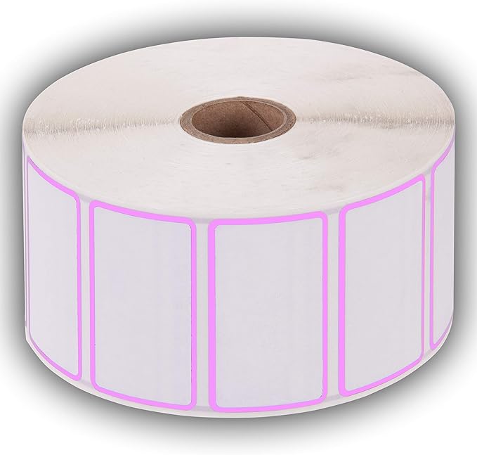 2.25" X 1.25" Direct Thermal Perforated Stickers Labels - Image 2