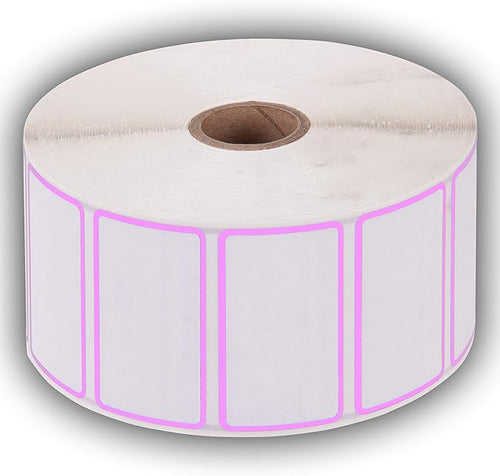 2.25" X 1.25" Direct Thermal Perforated Stickers Labels - Image 2