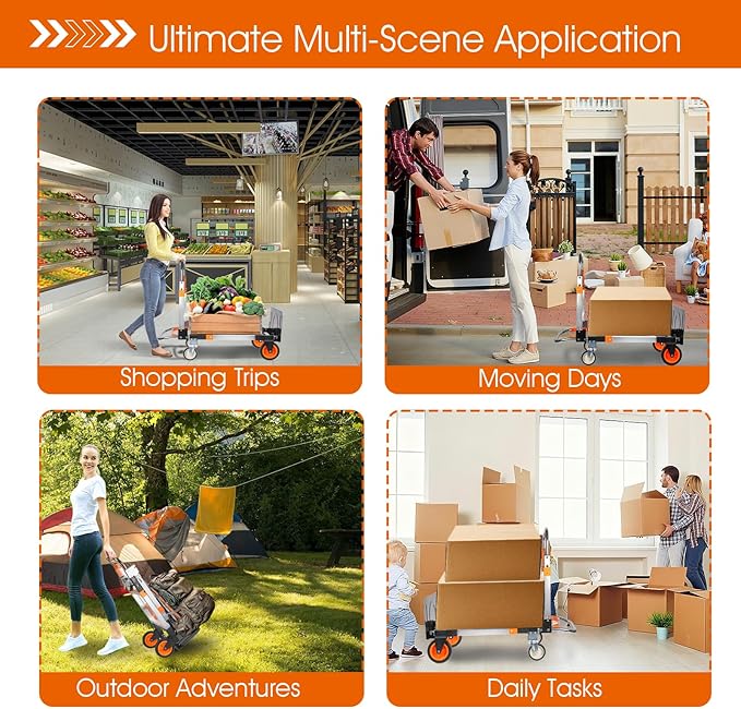 3 in 1 Folding Hand Truck Dolly Cart - Image 8