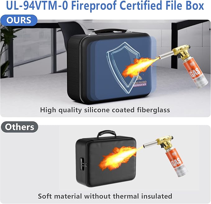 TIGERKING Fire Proof Document Safe Box - Image 4