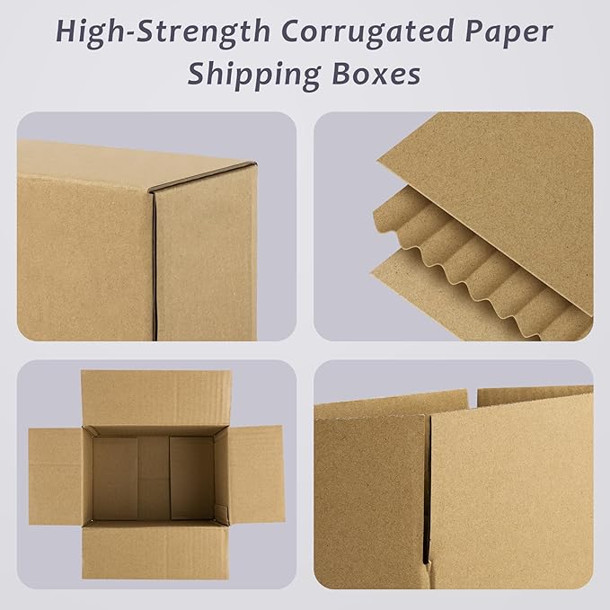Frametory 7x5x4 Pack of 25 Corrugated Cardboard Packing Shipping Mailing Moving - Image 4