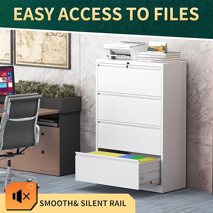 4 Drawer Lateral File Cabinet - Image 7