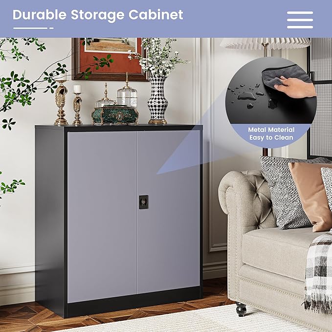 Metal Storage Cabinet, Locking File Cabinet - Image 7