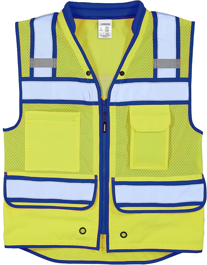 Kishigo Men's High Visibility Reflective Color Contrast Performance Surveyors - Image 2