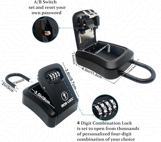 Iron Lock® Key Lock Box Portable - Image 5
