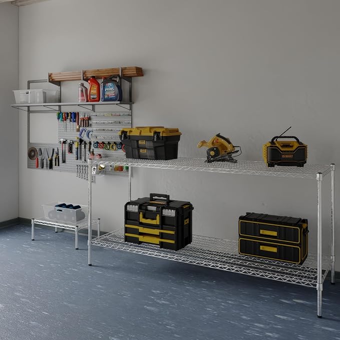 24" Deep x 72" Wide x 34" Height Wire Shelving Kit | 2-Tier | NSF Commercial - Image 2