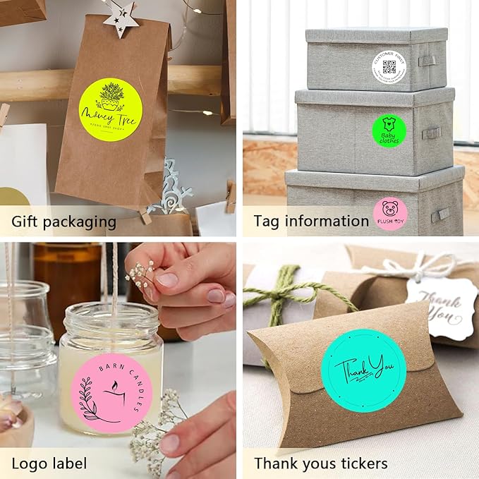 3 X 3 Inch Round Thermal Labels Circle Color Coding Labels Printable Waterproof - Image 6
