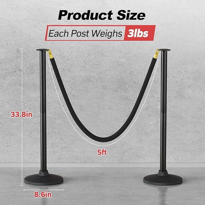 BATTIFE Plastic Stanchion Posts - Image 2