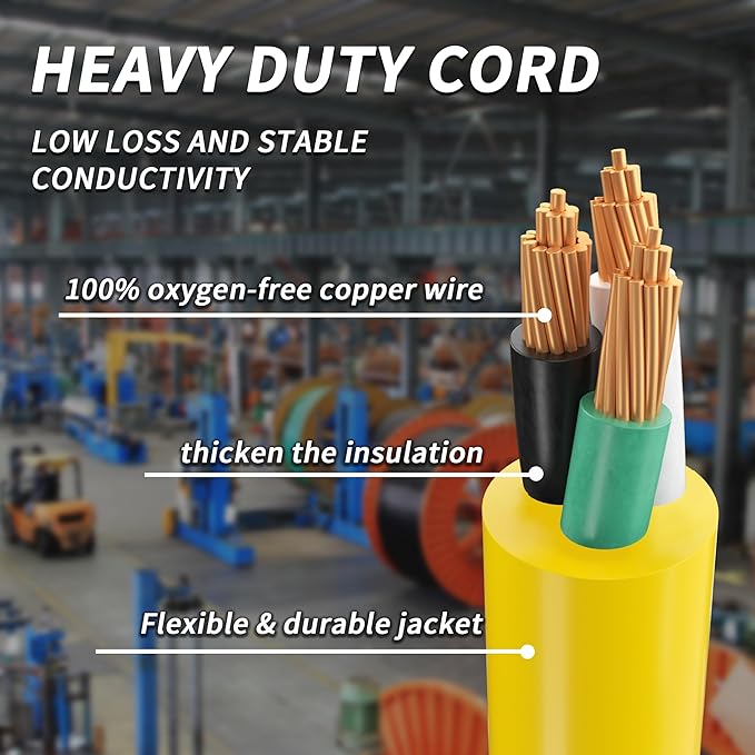 1 FT 12/3 Gauge Outdoor Extension Cord - Image 3