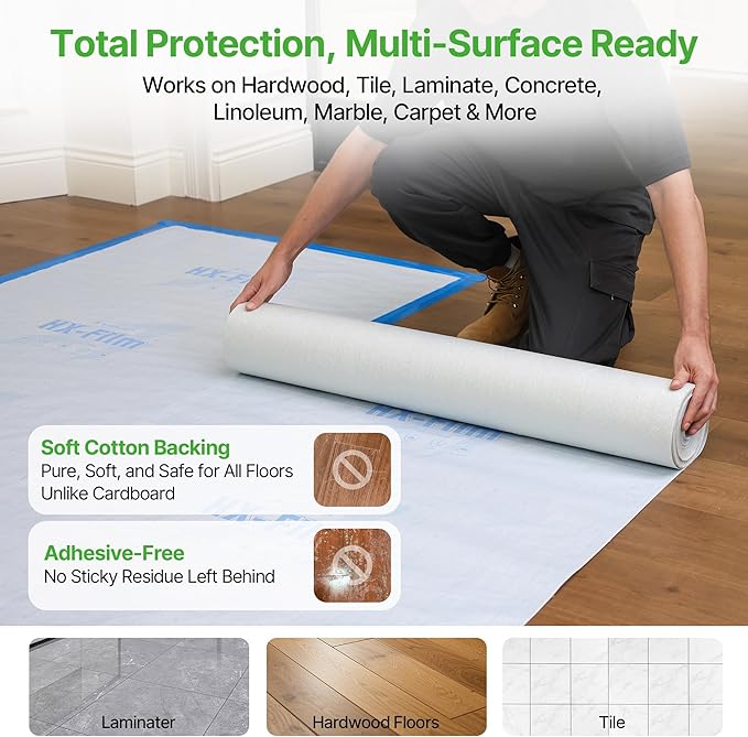 39"x100' Heavy-Duty Floor Protection | Construction Grade Carpet Protector | - Image 8