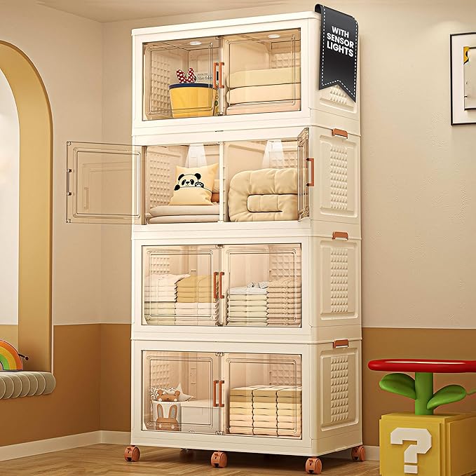 FINCHESCLUB 752QT Extra Large Stackable Storage Bins by FinchesCLUB