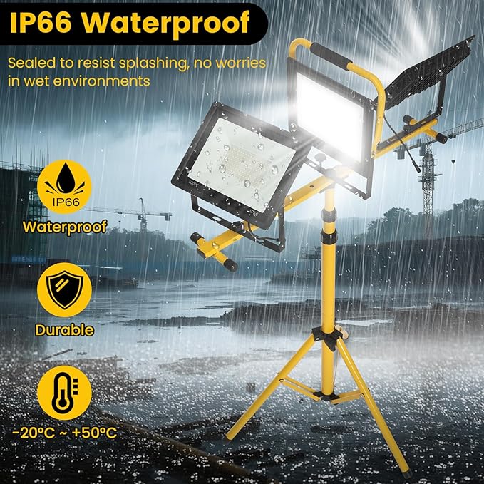 30000 Lumen Super Bright Portable Heavy Duty LED Work Light - Image 4