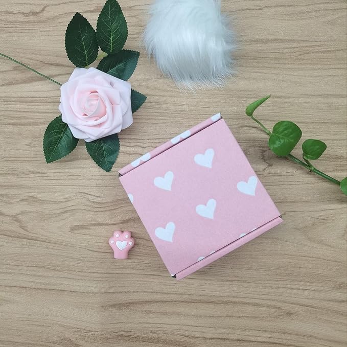 25 Pack Baby Pink Hearts Shipping Boxes - Image 5