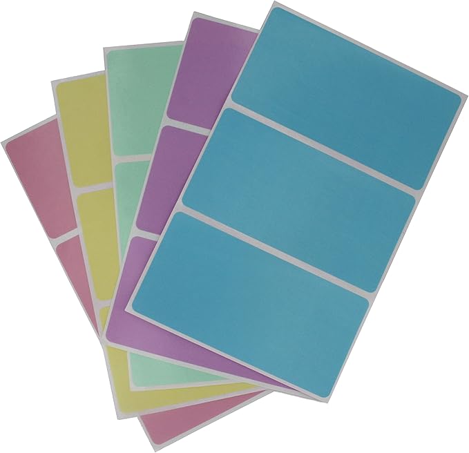 Royal Green Rectangular Name Tag Stickers- Color Coding Labels by RoyalGreen