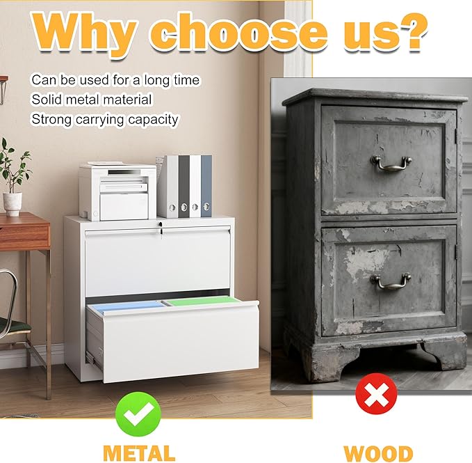 2 Drawer Lateral File Cabinet - Image 5