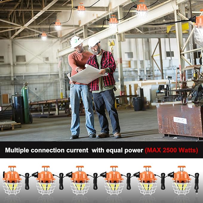NS LED Temporary Work Light 250W Construction Lights 37500 Lumens, Linkable - Image 8