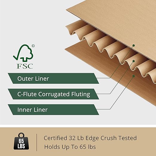 12x10x8 Shipping Boxes, Small Cardboard Box Shipping Box Moving Boxes Packing - Image 6