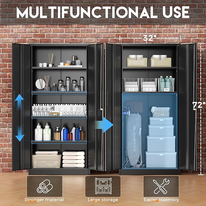 Greenvelly Metal Storage Cabinet - Image 4