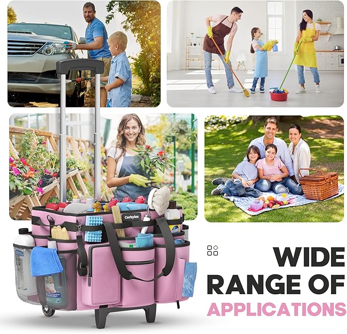 Rolling Cleaning Caddy Bag - Image 7