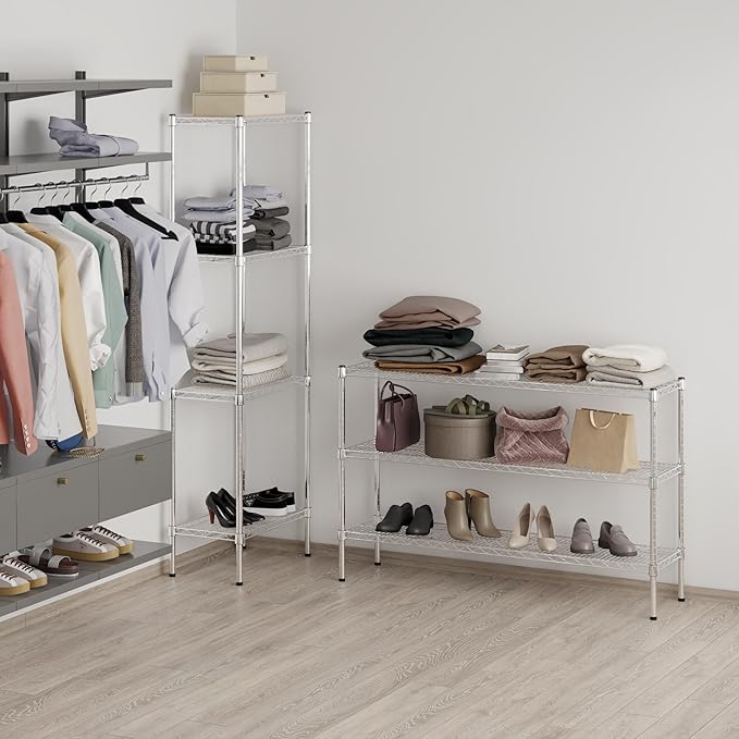 14" Deep x 54" Wide x 34" Height Wire Shelving Kit | 3-Tier | NSF Commercial - Image 7