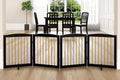 Freestanding Pet Gate for Dogs, Foldable Wooden Dog Gate for House, Indoor Dog by PUPETPO